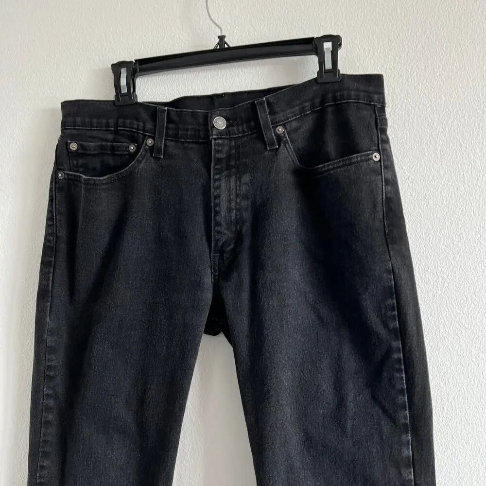 Levi's Strauss & Co 511 Mens Black Straight Leg Red Tab Jeans W34 L30